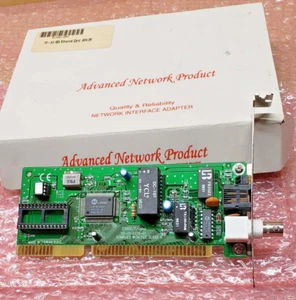 New 1996 BTC E2000C Plus ISA NE2000-compatible ethernet adapter card, RJ45 & BNC - Picture 1 of 4