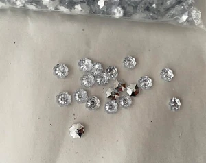 2800pcs floral silver base acrylic beads sew on clear crystal style beads - Picture 1 of 4