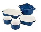Barbary & Oak BO875000BLU Ceramiczne naczynia piekarnicze Zestaw upominkowy, niebieski