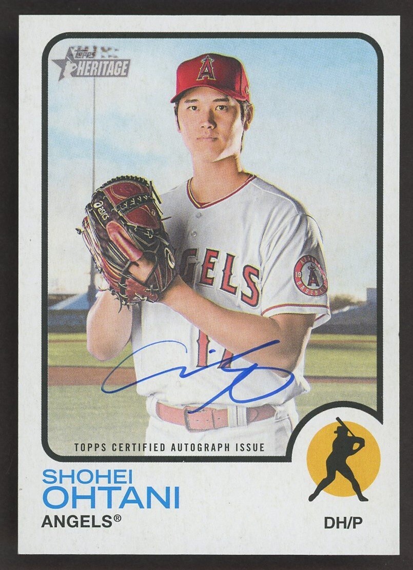 2022 Topps Heritage Real One Shohei Ohtani Signed ON CARD AUTO Angels