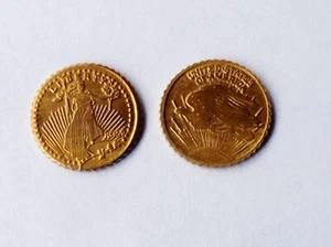 MONEDA DE ORO 22K HGE – SAINT GAUDENS 1907 GOLD - Imagen 1 de 1