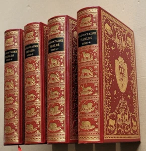 Fables La FONTAINE 4 tomes figures d'OUDRY éd J de Bonnot 1969 - Picture 1 of 8