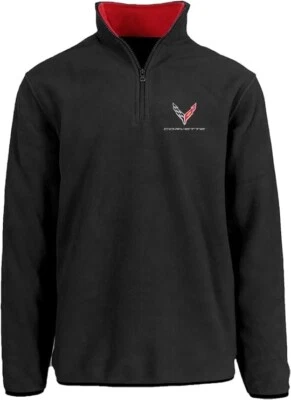 Sudadera Pullover Para Hombre Chevy Corvette C7 Cuarto Cremallera Térmica Polar 2 Colores Foto 1 de 4