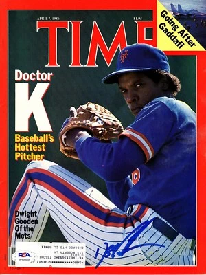 DWIGHT GOODEN Signed 1986 Time Magazine Doctor K New York MetsPSA/DNA #AH64449 - Image 1 of 3