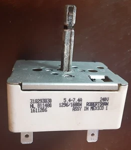 Kenmore Range Surface Element Control Switch 318293830 Fits Model FFES3025LBD - Picture 1 of 8