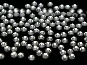 288 Cristallo Trasparente FlatBack Strass Gemma 3mm SS12 + Scatola Portaoggetti Nail Art Fai da Te - Foto 1 di 3