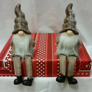 Dekofigur Wichtel Kantensitzer Deko Figur Christmas X-Mas Weihnachtsdeko Keramik - Bild 1 von 4