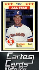 Greg Biagini 1987 Jennings Southern League All-Stars #24  Charlotte O's  CO