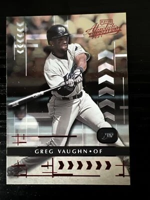 2001 Playoff Absolute Memorabilia - #142 Greg Vaughn Tampa Bay Rays - Image 1 of 4
