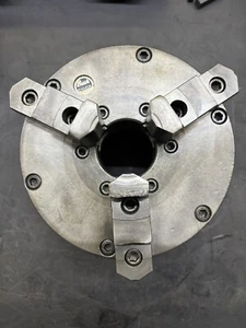 BUCK CHUCK 8'' ADJUST TRU MODEL 2083R 3 JAW 2 Piece Jaw 2" Bore L1 Spindle Mount - Picture 1 of 11