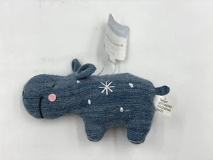 Peluche adorno navideño hipopótamo 5" bordado - Imagen 1 de 6