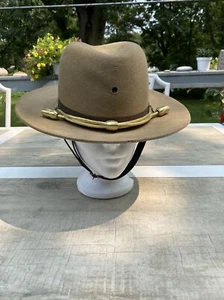 vintage stetson? hat Tan With Gold Cords - Picture 1 of 22
