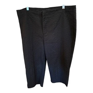 NYDJ Size 14 Black Skimmer Darling Fabric EUC Lift &Tuck Zipper Button - Picture 1 of 11