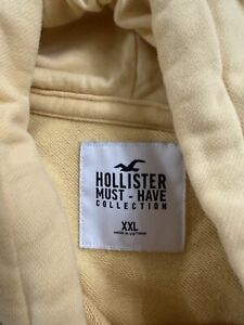 Hollister  Yellow Must Have Collection  Sweatshirt Pullover Hoodie Logo Xxl