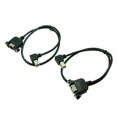 Chenyang 90 Degree Left & Right Angled USB B Type Male to Female Extension Cable - Image 1 of 4