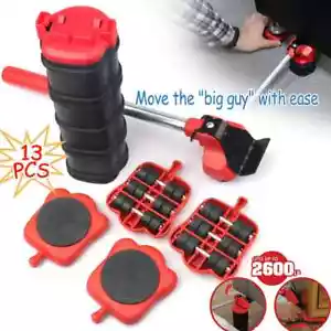 Furniture Lifter Heavy Moving Mover Tool Set Slider Duty Roller Transport Kit - Picture 1 of 12