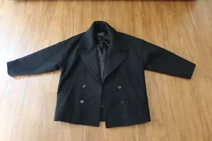 Club Monaco Men’s Wool Blend Two Button Coat Black Size M - Picture 1 of 8