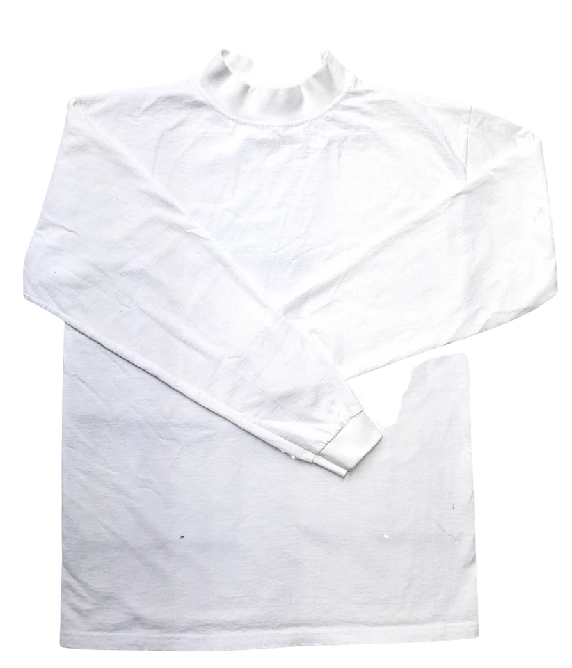 Men's Mock turtleneck Long Slv Heavyweight Ctn Top.  Size S to 3XL. Made in USA - Image 1 of 1