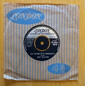 Andy Williams * The Village of St. Bernadette * 7" Single Near Mint 1959 London - Picture 1 of 13