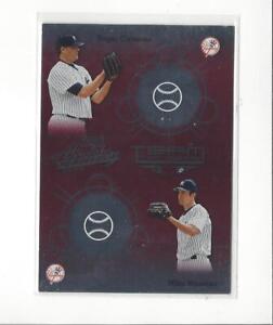 2002 Absolute Team Tandems #19 Roger Clemens/Mike Mussina Yankees