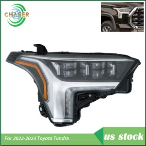 For Toyota Tundra 2022-2023 Passenger Side Headlight Headlamp w/ Auto Leveling - Picture 1 of 12
