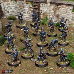 Handgunners & Crossbowmen Medieval Warriors Army Wargaming Miniature Figure - Picture 1 of 13