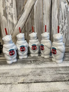 Coca-Cola plástico osos blancos con pajitas Advertisement - Imagen 1 de 5