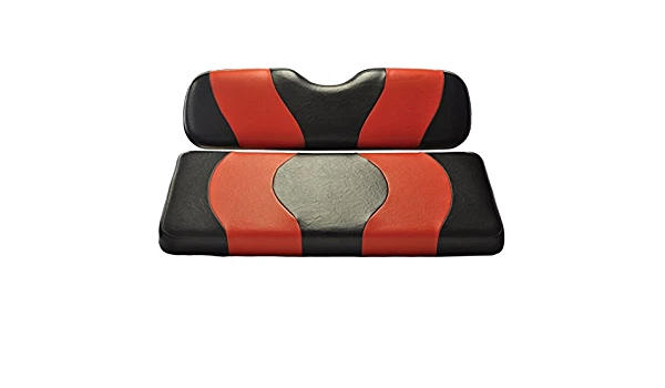 10-002 Madjax Wave negro/rojo dos tonos Club Car DS (solo cubiertas de asiento delantero) Foto 1 de 1