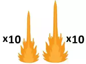 NAM Muzzle Flash Token Set New - Picture 1 of 3