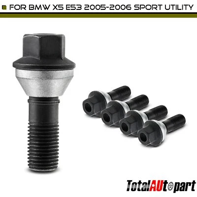 Perno de tuerca de rueda delantero o trasero 5 piezas M14-1.5 para BMW E53 X5 2000-2006 36136781153 Foto 1 de 4