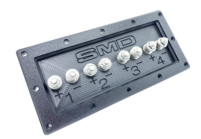 SMD STEVE MEADE DESIGNS Steve Meade SMD Quad Box Terminals Heavy Duty Stainless Hardware PVC Black