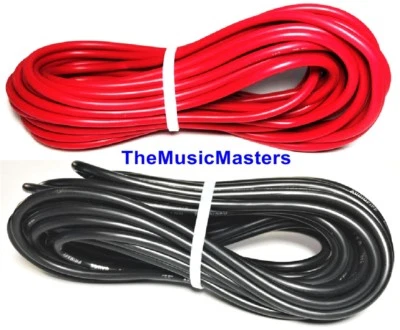 12 Gauge 25' ft each Red Black Auto PRIMARY WIRE 12V Auto Wiring Car Power Cable - Image 1 of 4