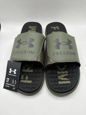 Sandália Under Armour Ignite Pro Freedom verde marinho preta camuflada tamanho 17 nova - Imagem 1 de 4