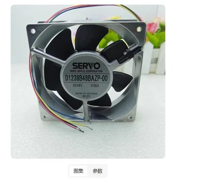 1 pezzo Nuova ventola di raffreddamento D1238B48BAZP-00 DC48V 0,56A 12 CM 12038 4 pin - Immagine 1 di 3