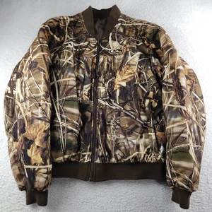 Drake Waterfowl Camo Hunting reversible Jacket Advantage Max4 HD Mens Large - Picture 1 of 11