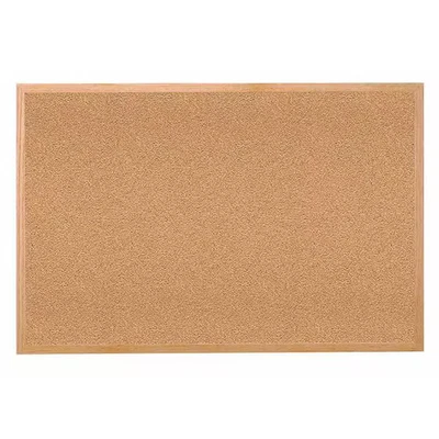 Ghent Cork Bulletin Board, Natural, Indoors 1423-1 Ghent 1423-1 24 in. H x 36 - Image 1 of 3
