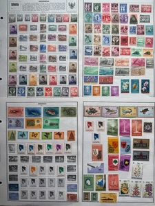 Lot of Indonesia Old Postage Collectible Stamps Used/MH - Picture 1 of 2
