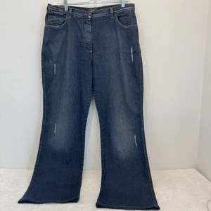 Marina Sport By Rinaldi Women’s Wide Leg Denim Jean Size 25 - Picture 1 of 14