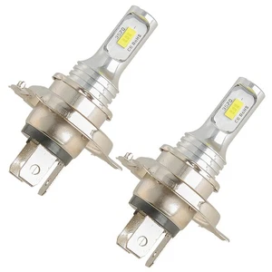 2x H4 HS1 9003 lampadina LED per moto faro alto basso fascio di luce 6000K - Picture 1 of 7
