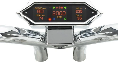 Dakota Digital MLX-9000 Series Gauge - Spike - Cromo Moto Street MLX-9214 Foto 1 de 4