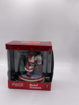 Vintage 1993 Coca Cola Musical Ornament Santa Dear Santa Please Pause Here NIB - Image 1 of 4