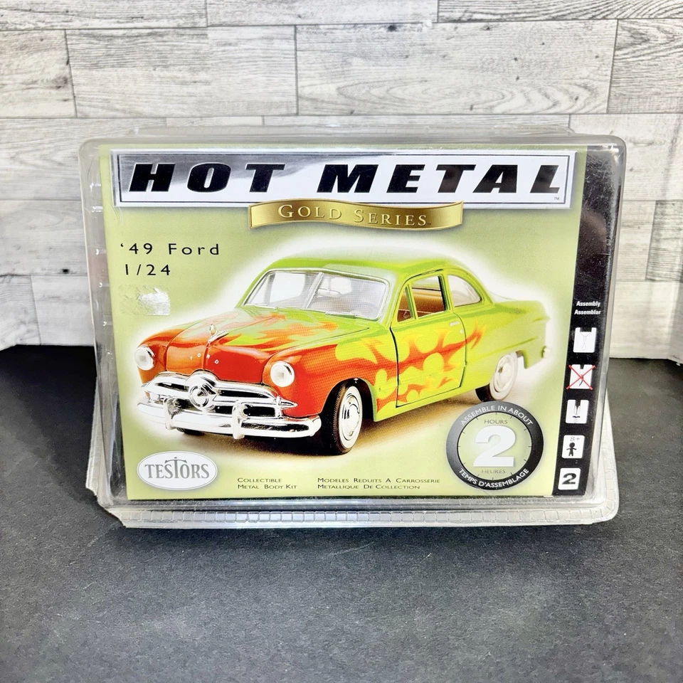 TESTORS HOT METAL GOLD SERIES ‘49 FORD 1:24 SCALE METAL BODY KIT - Image 1 of 4