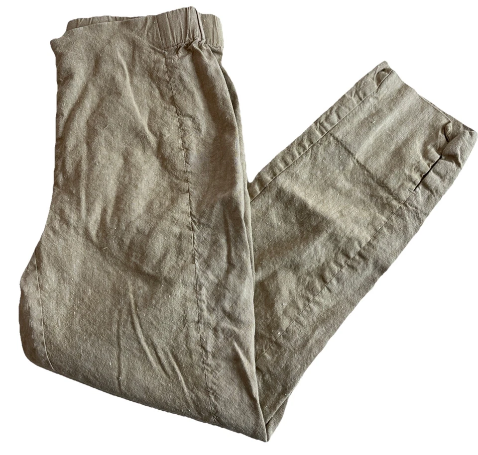 J Jill Linen Stretch Women's  XS Tan Pull On Pants - Image 1 of 4