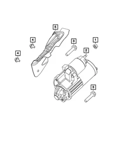 Genuine Mopar Engine Starter 68441792AA - Picture 1 of 1