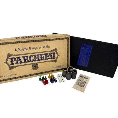 Parcheesi By Selchow And Richter Gold Seal Edition Vintage 1946 Complete Scarce - Image 1 of 4