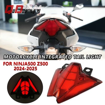 Luz trasera integrada LED intermitente para Kawasaki Ninja500 Z500 2024-2025 Foto 1 de 4