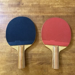 De Colección Dos Doble Felicidad Ping Pong Paleta de Tenis de Mesa Shanghai China Ping Pong T.T.Ball - Imagen 1 de 9