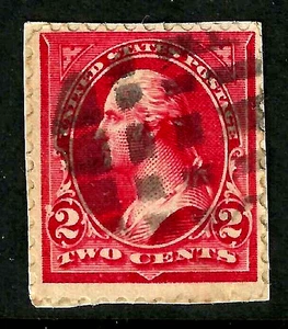 CIRCULAR GRID Fancy Cancel 2 Cent Washington Bureau Triangle 1894-95 US 9F76 - Picture 1 of 1