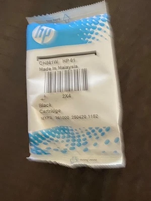 HP 61 Black Printer Ink Cartridge Genuine OEM NO BOX New - image 1 of 4