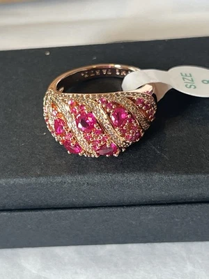 Anillo Bomb Party Julio 2025 RG93693 Amor Infinito y Esperanza Rubí Oro Rosa Talla 8 Foto 1 de 4